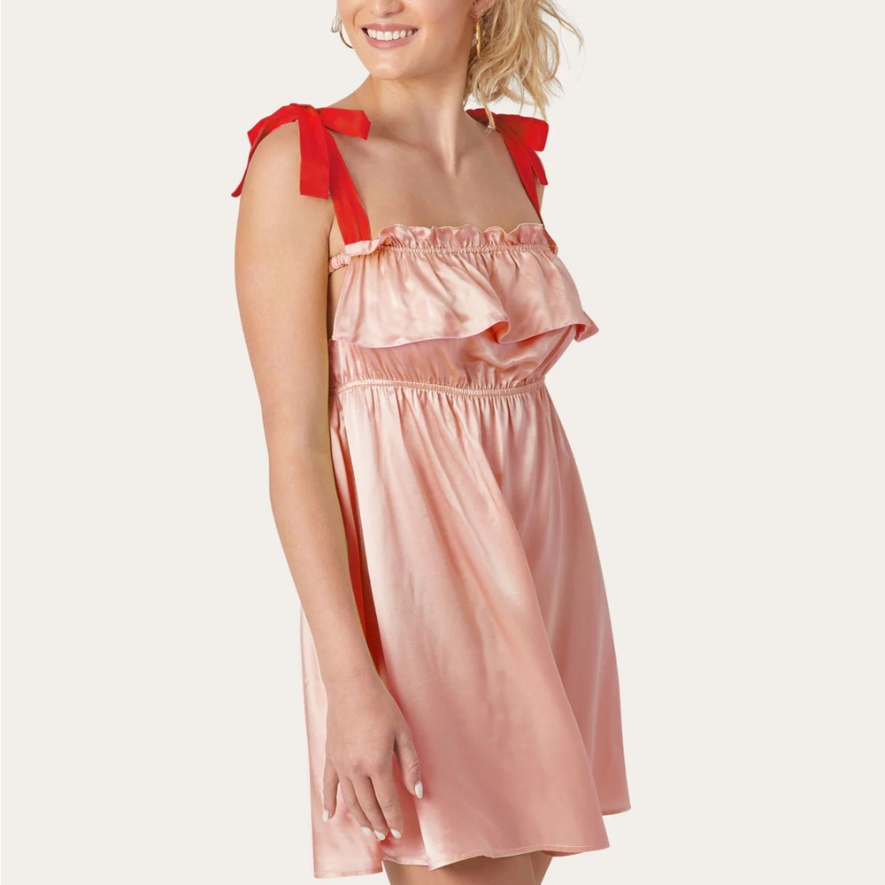 Morgan Lane Rosemarie Dress In Rose Cherry